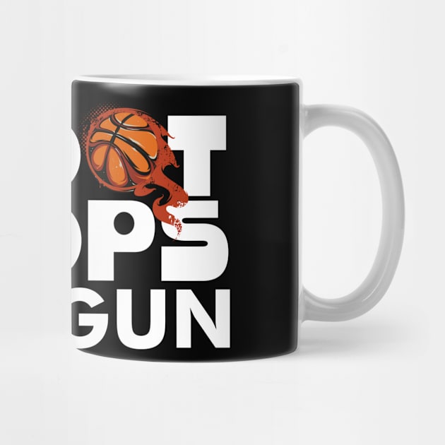 Shoot hoops not gun by paola.illustrations